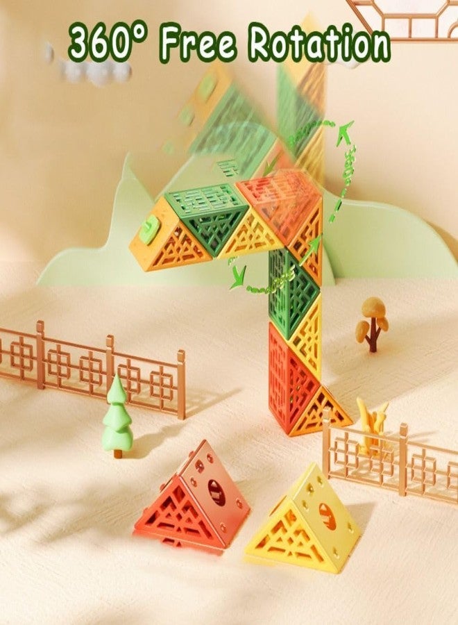 كيديتوس مكعبات الثعبان السحرية الهندسية من كيديتوس كيي (48 مكعبًا)، للأطفال من عمر 6 سنوات فما فوق، متعددة الألوان - Image 4